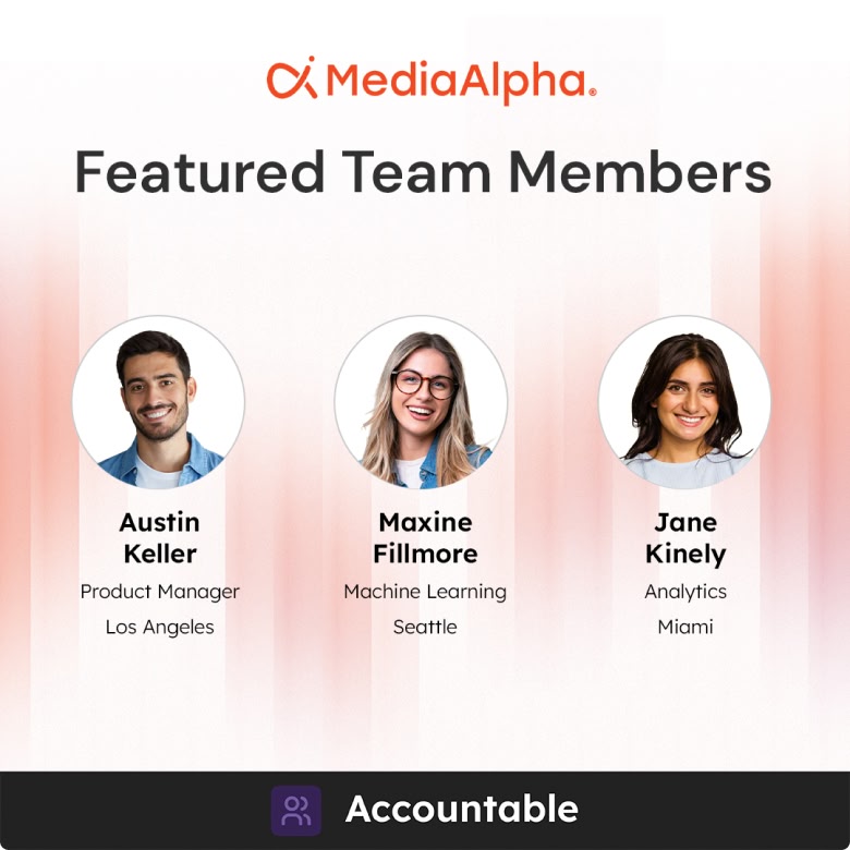 Featured team members template, version 2